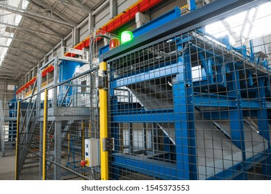 Contemporary Large Aluminum Foundry Casting Cells Stock Photo