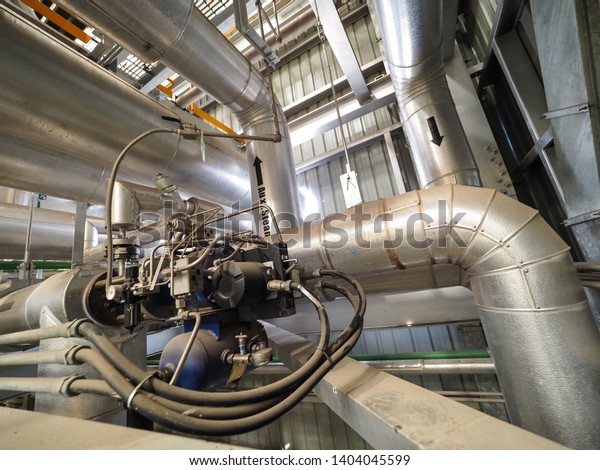 Control Valve Turbine Bypass Control Valve Stock Photo