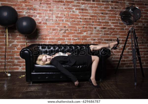 Crime Scene Imitation Strangled Business Woman Foto De Stock Shutterstock