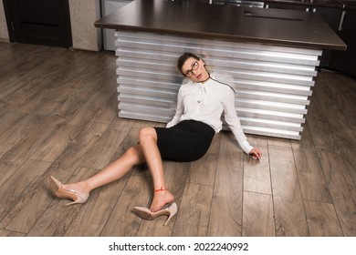 Crime Scene Strangled Business Woman Imitation Stock Photo Shutterstock