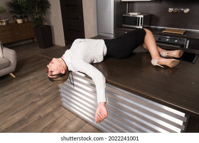 Crime Scene Strangled Business Woman Imitation Stock Photo Shutterstock