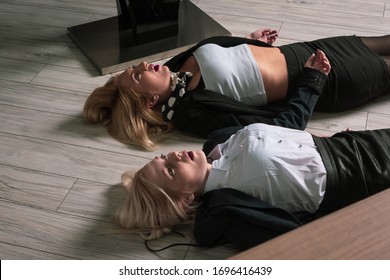 Crime Scene Two Strangled Business Women Stock Photo Shutterstock