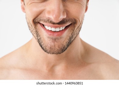 Cropped Photo Closeup Attractive Naked Man Stock Photo