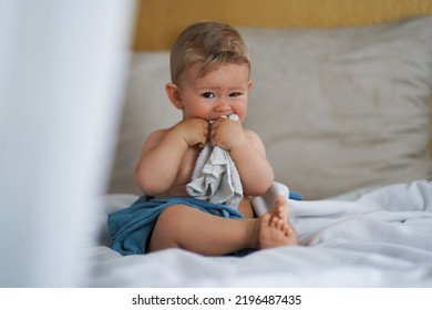 Cute Naked Almost One Year Old Stock Photo 2196487435 Shutterstock