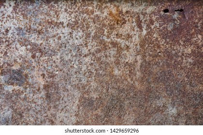 Damaged Rusty Iron Sheet Metal Texture Stock Photo 1429659296