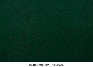 Dark Green Natural Leather Texture Background Stock Photo 735980980