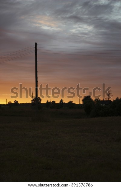 Dark Stormy Clouds Undulatus Asperatus Clouds Stock Photo 391576786