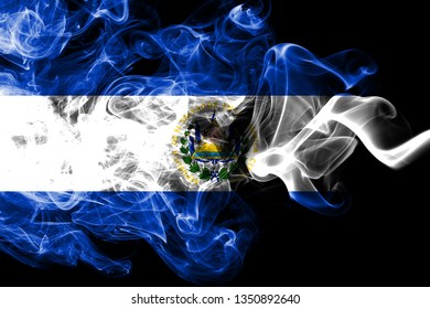 El Salvador Smoke Flag Stock Photo Shutterstock