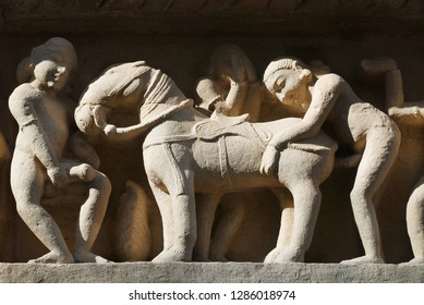 Erotic Sculptures Vishvanatha Temple Western Temples Foto Stok