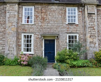 Exterior Garden Traditional Old Stone House Stock Photo 2133811317