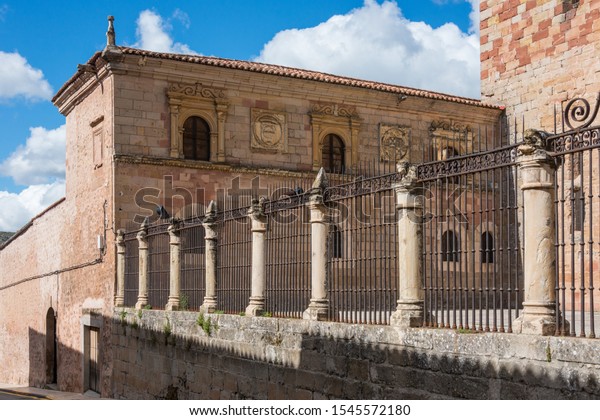 Exteriors Cathedral Santa Maria Town Siguenza Stock Photo 1545572180