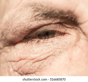 Senior Old Man Eyes Closeup Macro Stock Photo Edit Now