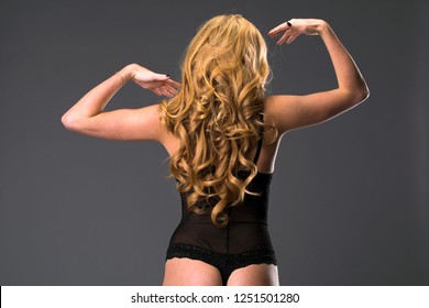 Female Long Wavy Blonde Hair Rear Stock Photo Shutterstock