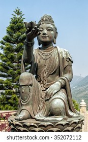 Buddhist Deva Statue Offering Flower Tian Stock Photo 1753899560