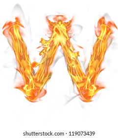 Fire Letter W Stock Photos Images Photography Shutterstock