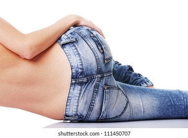 Woman Butts In Jeans Images Stock Photos Vectors Shutterstock