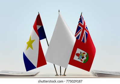 Flags Saba Bermuda White Flag Middle Stock Photo 775029187 Shutterstock