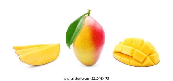 Fresh Mango Fruit Leaf Whole Peeled Stock Photo 2210443475 Shutterstock