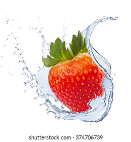 Fresh Strawberry Water Splash Stock Photo 374706739 Shutterstock