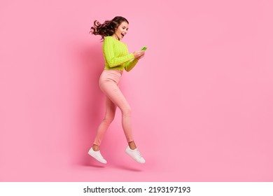 Full Body Photo Brunette Hooray Lady Stock Photo Shutterstock