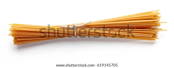 Full Grain Spaghetti Pasta Isolated On Stock Photo Edit Now