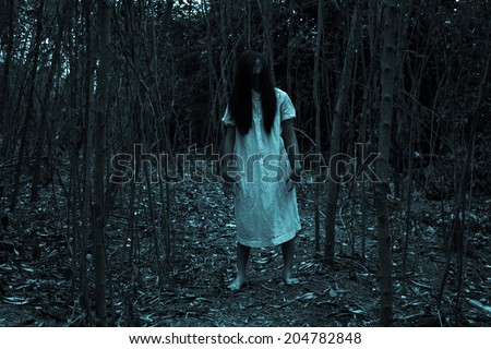 Ghost Girl Series Halloween Horror Concept Background Stock Photo Edit Now