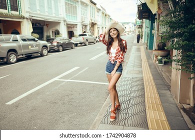 Girl Walks Around City Stock Photo 1742904878 Shutterstock