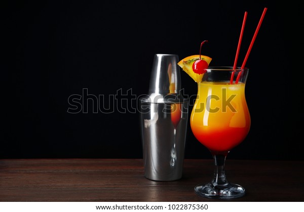 Glass Sex On Beach Cocktail Shaker Stock Photo Edit Now