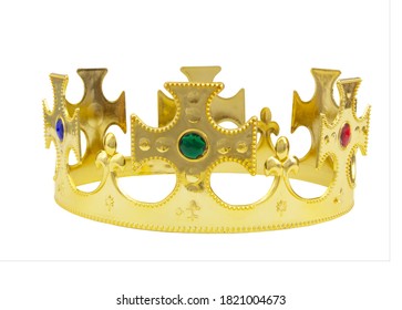 Golden Crown Gems Isolated On White Stock Photo Shutterstock