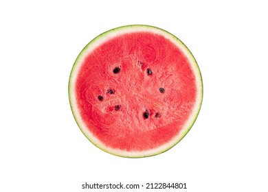 Half Watermelon Isolated On White Background Stock Photo