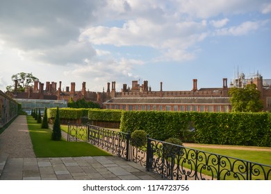 Hampton Court Palace Brick England Lawn Stock Photo 1174723756