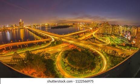 Han River Mapo Bridge Sunset Seoul Stock Photo 1122566975 Shutterstock