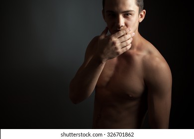 Handsome Athletic Guy Naked Torso On Stock Photo Edit Now