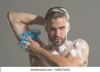 Handsome Muscular Sexy Attractive Bearded Man Shutterstock