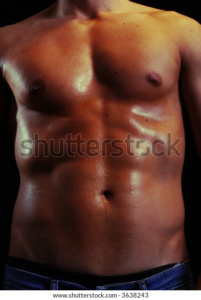 Handsome Shiny Naked Muscular Male Body Stock Photo Shutterstock