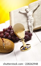 Holy Communion Bread Wine Stock Photo Edit Now