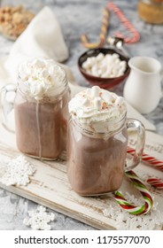 Hot Chocolate Whipped Cream Mason Jar Stock Photo Shutterstock