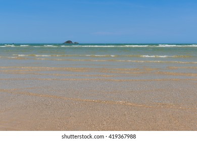 Huahin Beach Sea Sand Wave Stock Photo Shutterstock