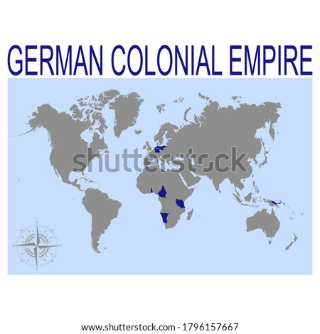 GERMAN EMPIRE MAP Stock Vector Images Avopix