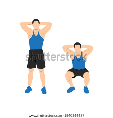 BODYWEIGHT SQUAT Stock Vector Images Avopix