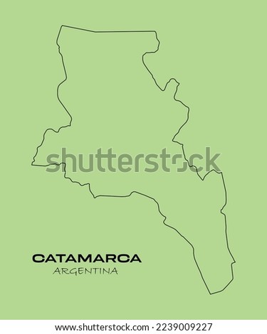 Catamarca Map Stock Vector Images Avopix