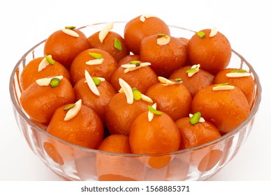 Indian Popular Dessert Gulab Jamun Know Stock Photo 1568885371