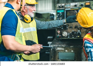 Worker Operates Crane Industrial Plant Interior Stock Photo Edit Now