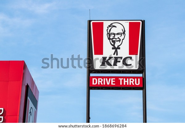 Kfc Drive Through Sign Fast Food Stock Photo Shutterstock