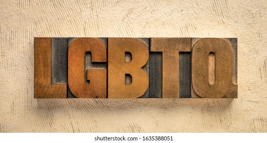 Lgbtq Initialism Lesbian Gay Bisexual Transgender Stock Photo