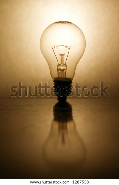 Lightbulb Reflection Stock Photo Shutterstock