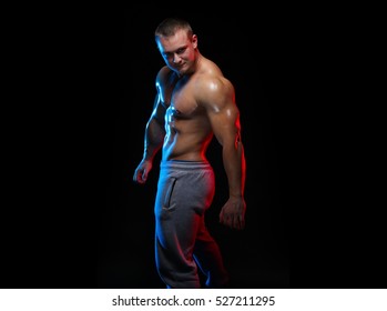 Male Bodybuilder Athlete Naked Torso Posing Stock Photo Edit Now