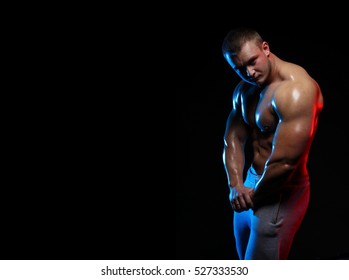 Male Bodybuilder Athlete Naked Torso Posing Stock Photo Edit Now