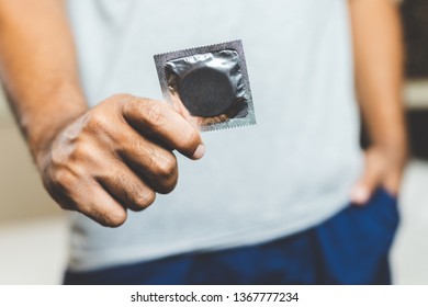 Male Hand Holding Condom Safe Sex Stock Photo Shutterstock