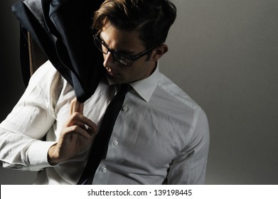 Man Naked Shirt Stock Photo Shutterstock